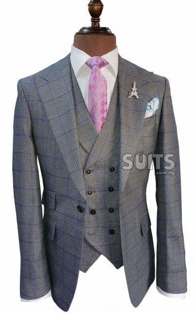 Woolish Grey draft 3piece Suit