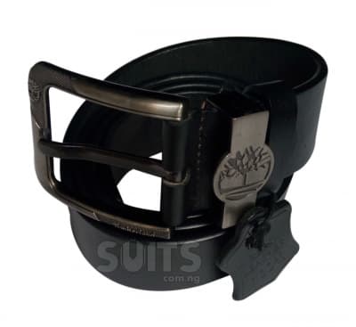 Black Leather Belt By Timberland