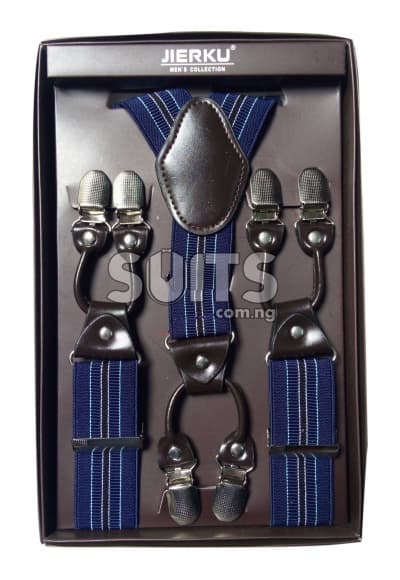 NavyBlue Black streak Suspender