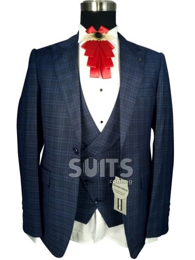 NavyBlue draft 3Piece Suit By Pabbucci