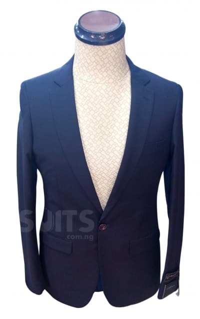 Plain Navy Blue Suit