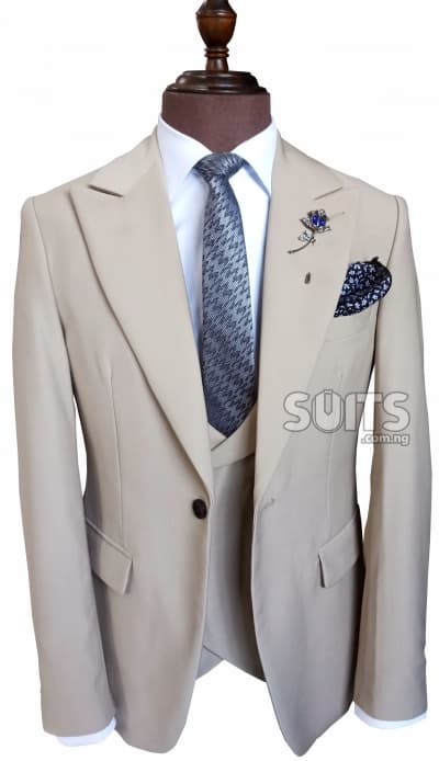 Light Brown 3piece Suit by Pabbucci