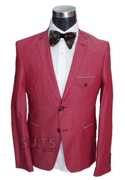 Plain Orange Coloured Blazer By Pabbucci
