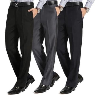 Black, Navy Blue, and Grey (3) Regular Pants