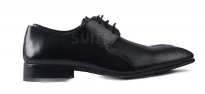 Black Leather Quarter Brogue