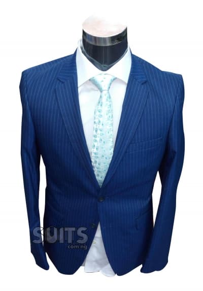 Royal blue pin stripes by Marco Corvari