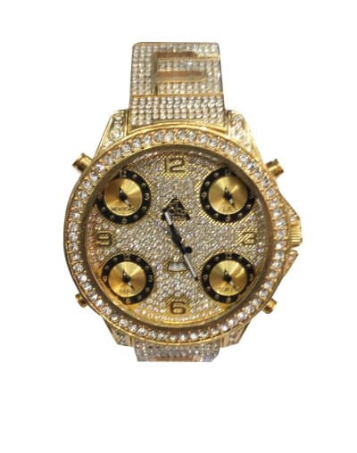 Jacobs & Co. Celeb Gold with Stones Chronograph Watch