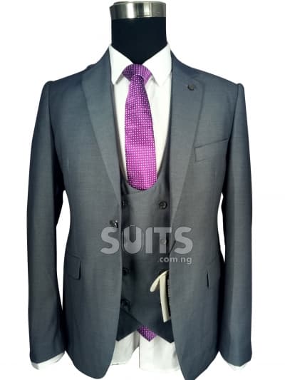 Plain Grey 3Piece Suit