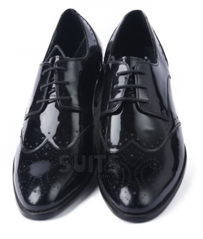 Black Patent Leather Brogue