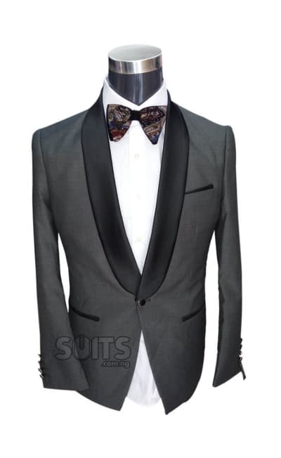 Plain Grey Tuxedo