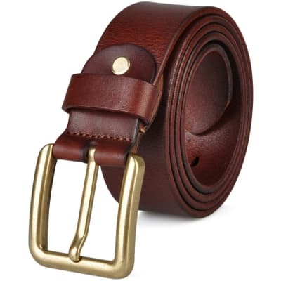 HUGO Brown Leather Belt