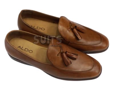 Brown Leather Tassel Loafer