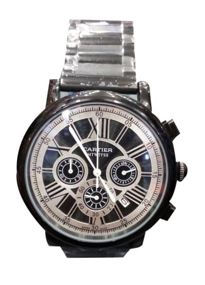 Cartier All Black Chronograph Watch