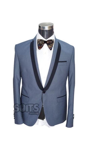 Plain Metallic Grey Tuxedo